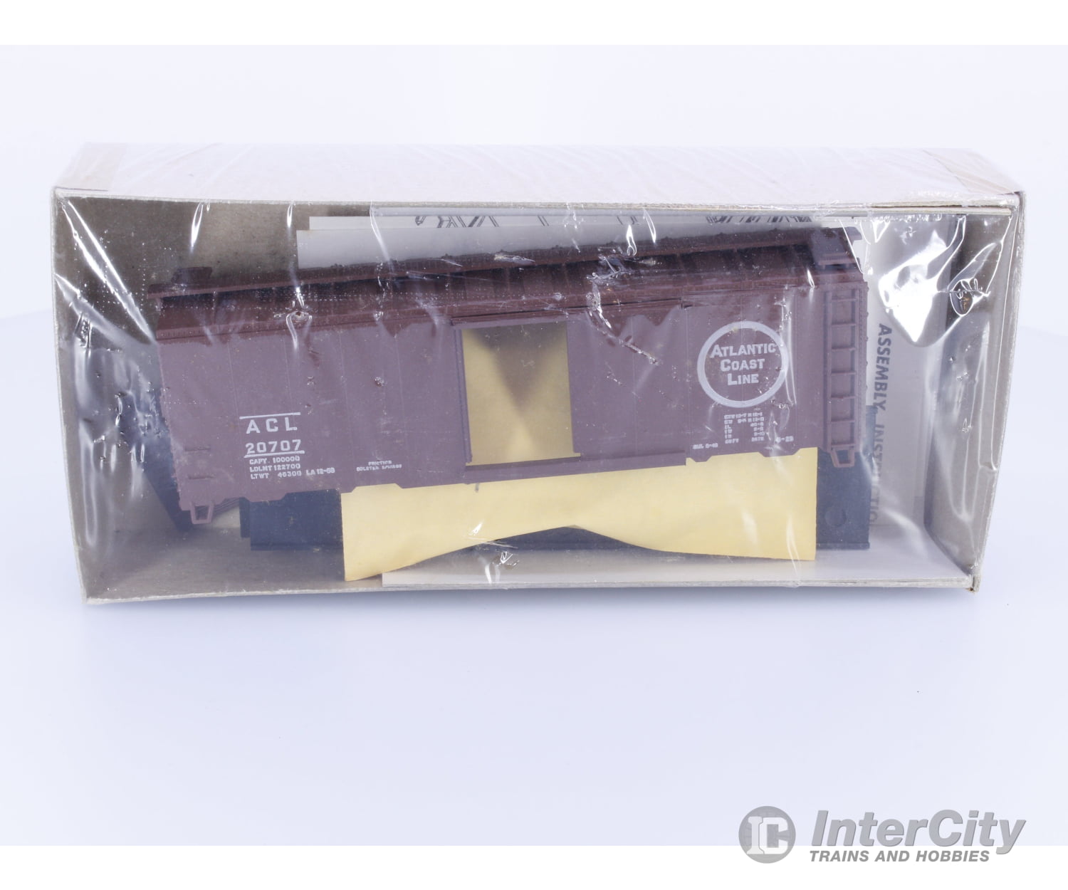 Athearn 5001 HO 40’ Boxcar Kit Atlantic Coast Line (ACL) 20707 Freight Cars