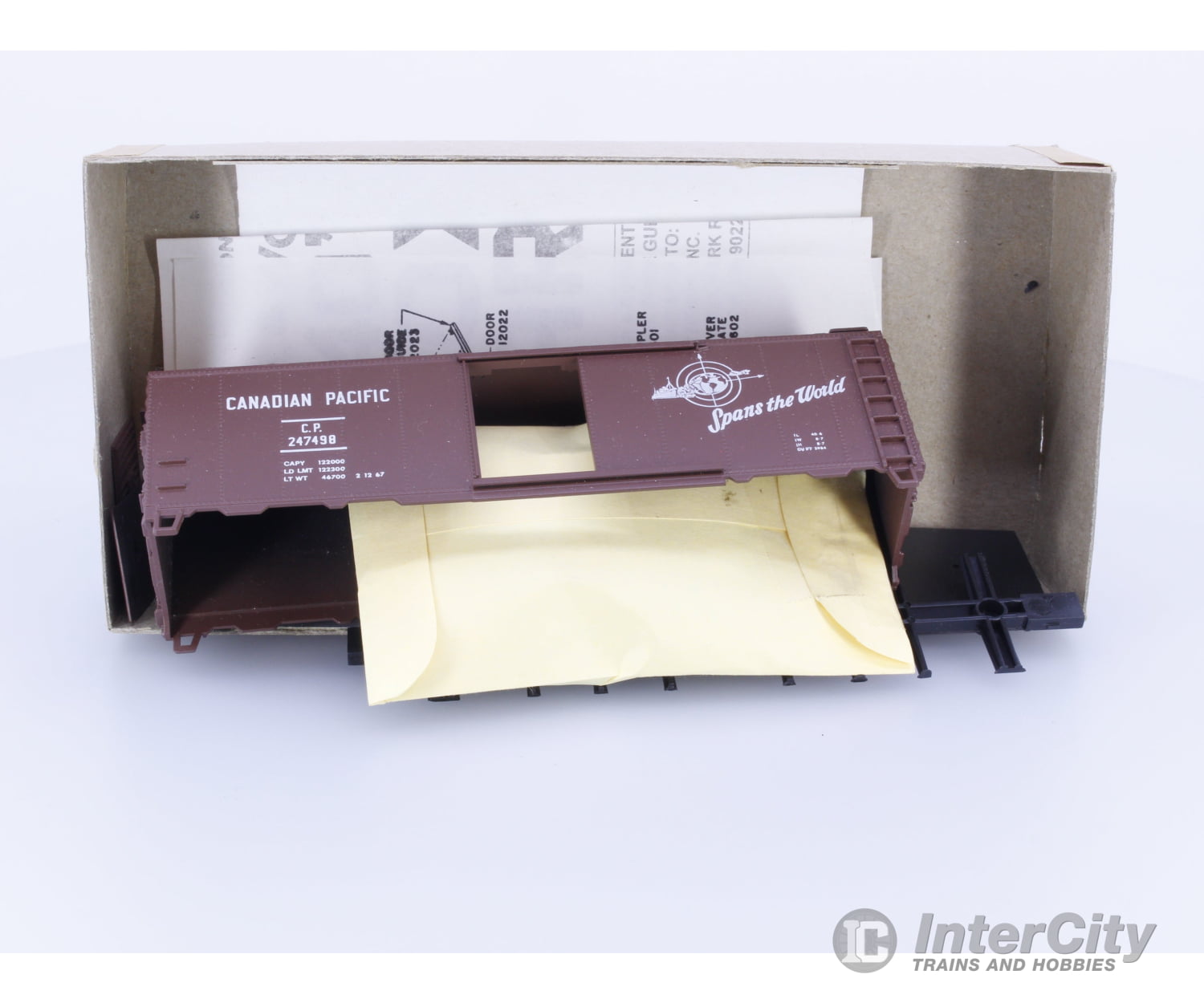 Athearn 5005 HO 40’ AAR Boxcar Kit #3 Canadian Pacific (CP) 247498 Freight Cars