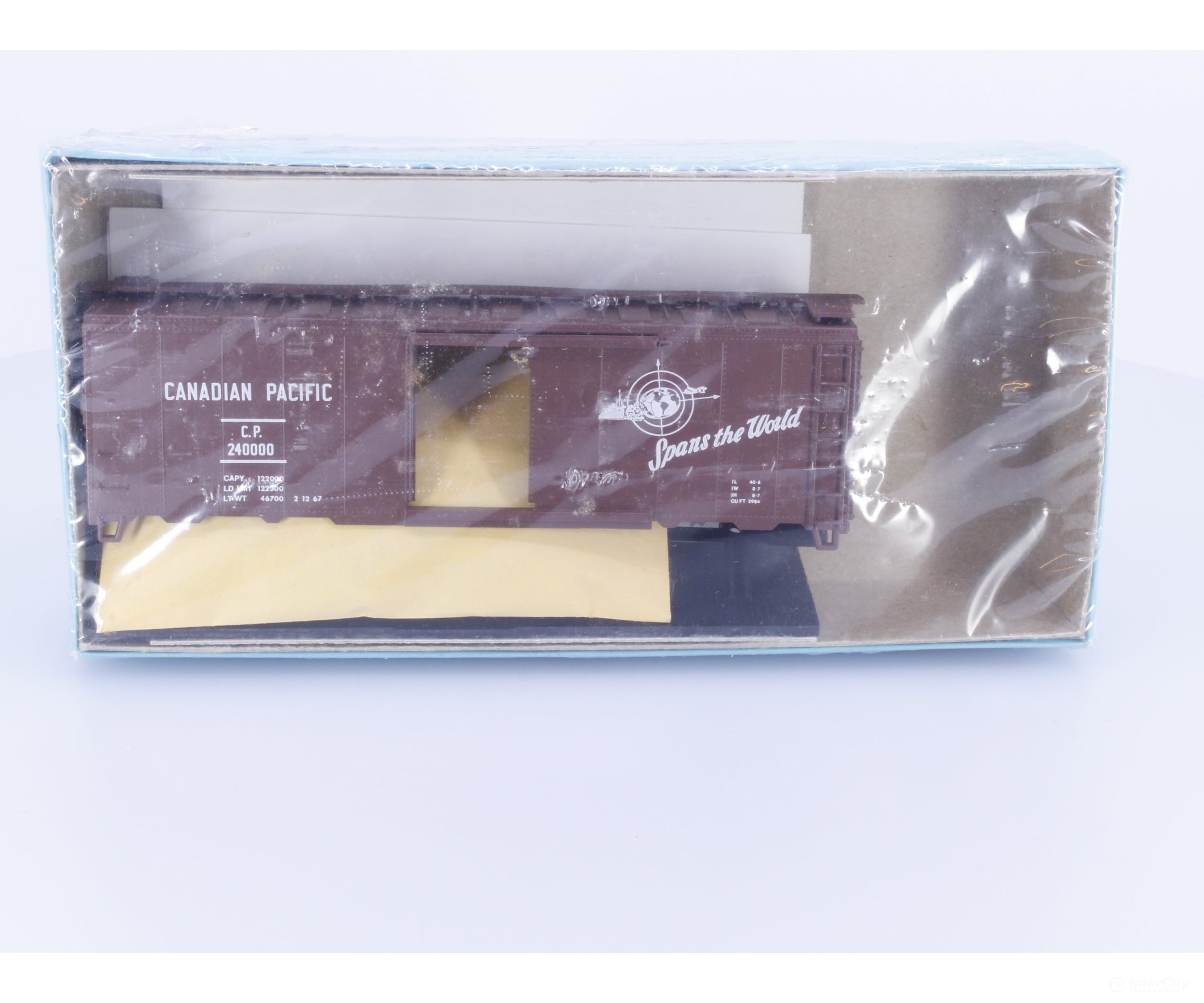 Athearn 5005 HO 40’ Boxcar Kit #1 Canadian Pacific (CP) 240000 (#1) Freight Cars