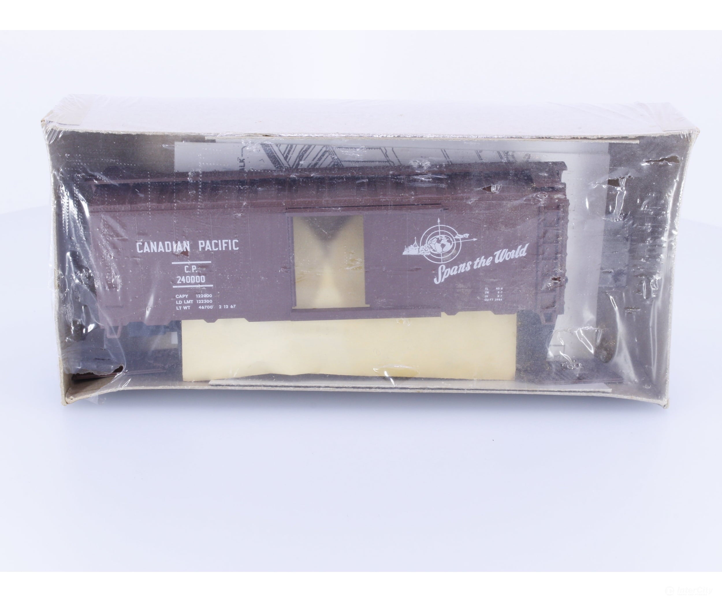 Athearn 5005 HO 40’ Boxcar Kit #3 Canadian Pacific (CP) 240000 (#3) Freight Cars