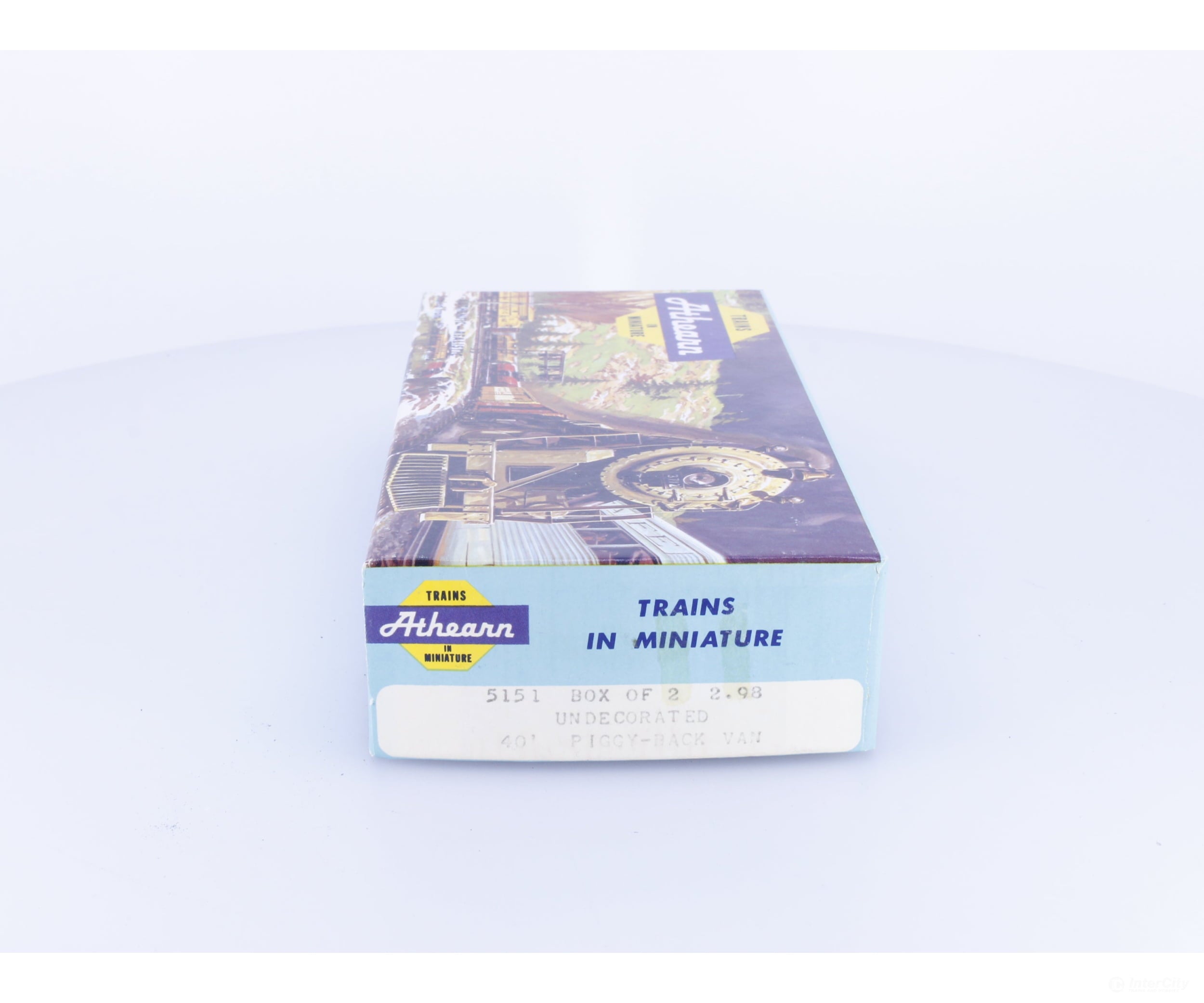 Athearn 5151 HO 40’ Piggy Back Trailers Box of 2 Undecorated - Vehicles