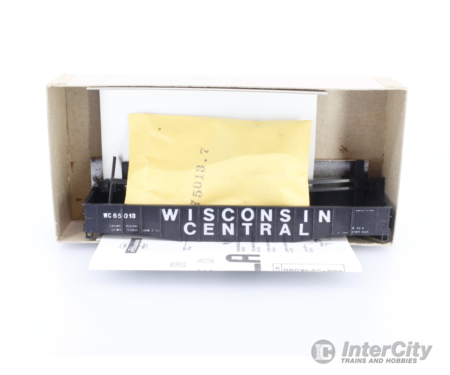 Athearn 52768 HO Custom painted WC 40ft gondola Wisconsin Central (WC) 65013 Freight Cars