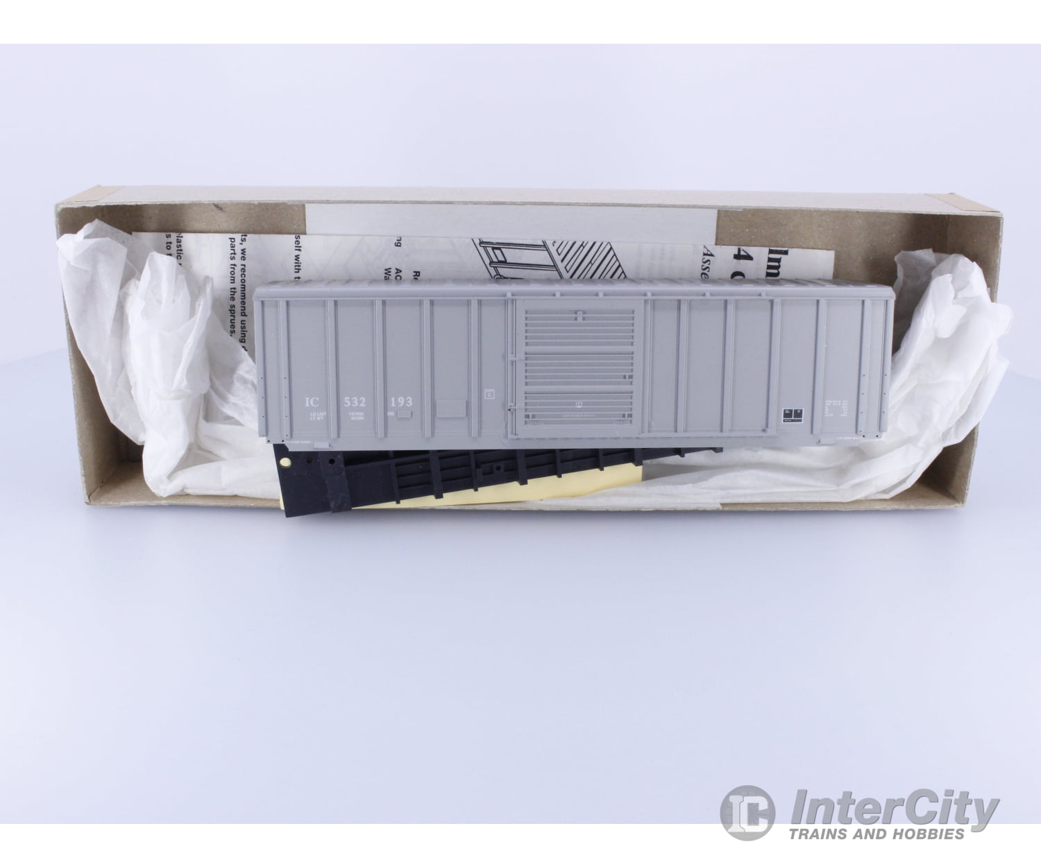 Athearn 5817 HO 50’ PS 5344 Boxcar Kit Illinois Central (IC) 532193 Freight Cars