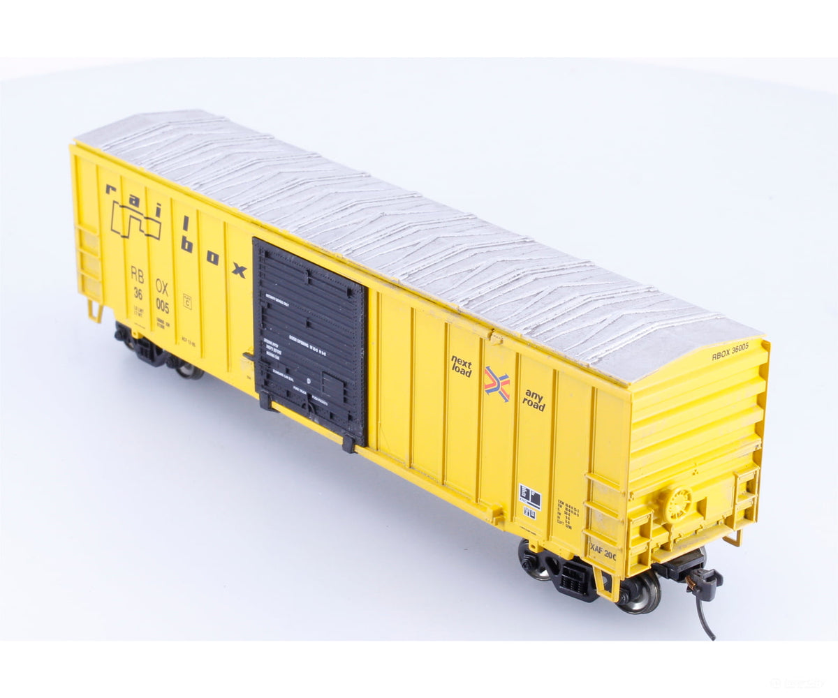 Athearn 7050 HO 50’ Single Door Box Car Railbox (RBOX) 36005 - Freight Cars