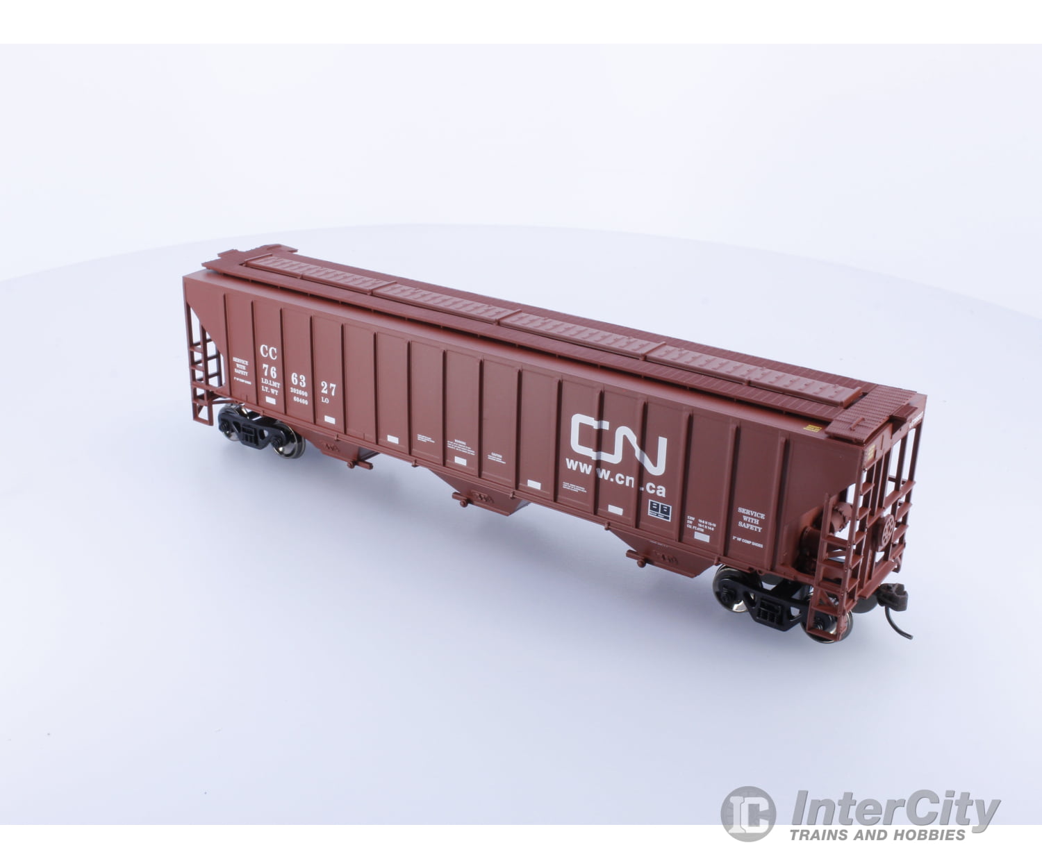 Athearn 71685 Ho 3-Bay Covered Hopper Canadian National (Cn) 766327 Freight Cars