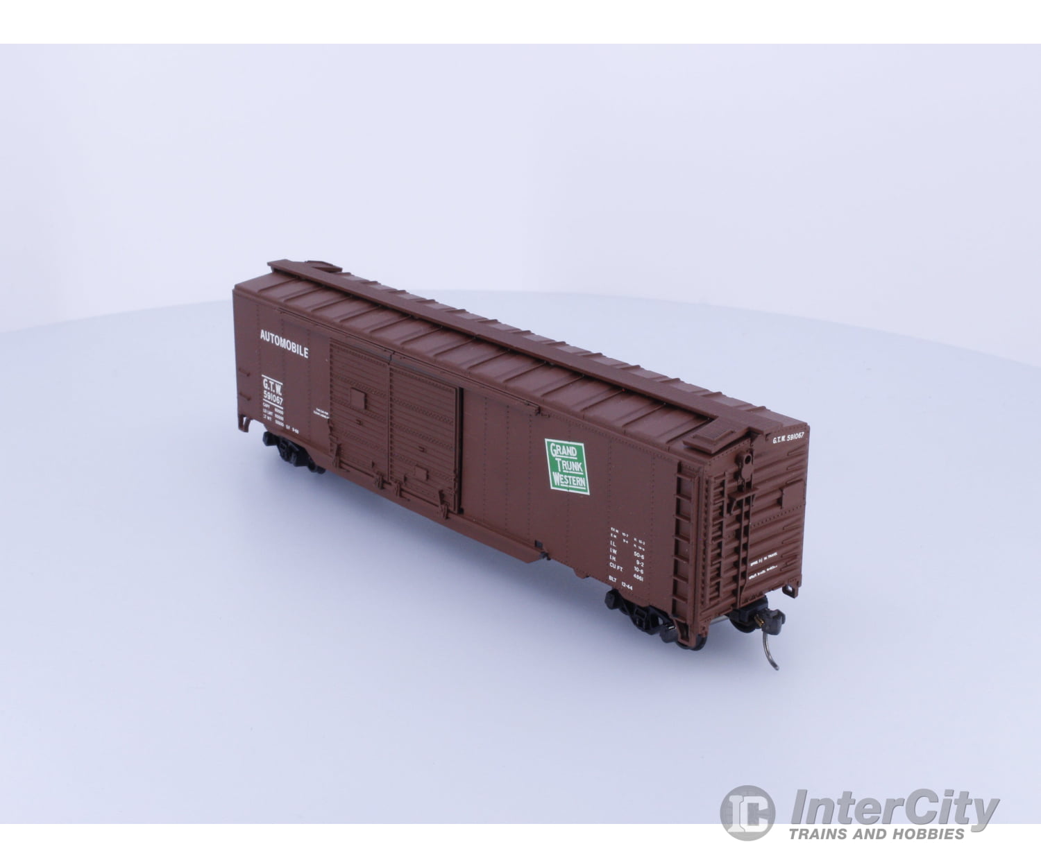 Athearn 722 HO 50’ Double Door Boxcar Grand Trunk Western (GTW) 591067 Freight Cars