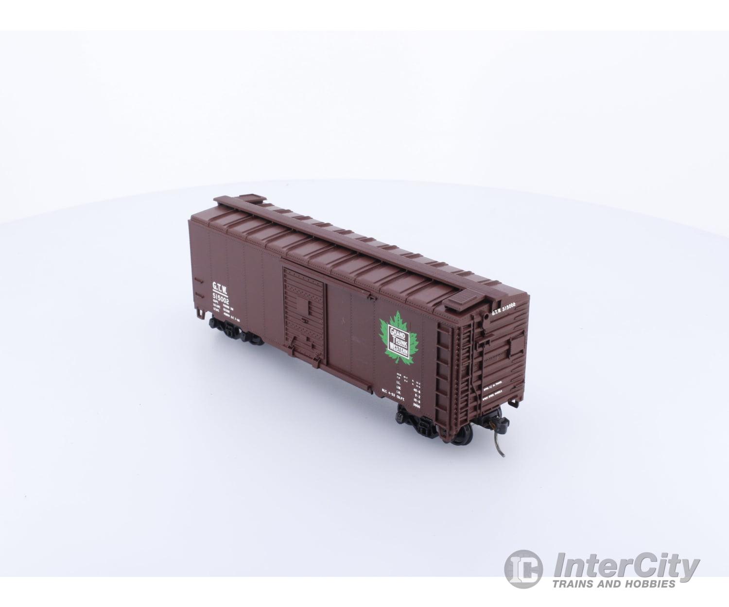 Athearn 730 HO GTW 40ft boxcar with green leaf logo Grand Trunk Western (GTW) 515002 Freight Cars