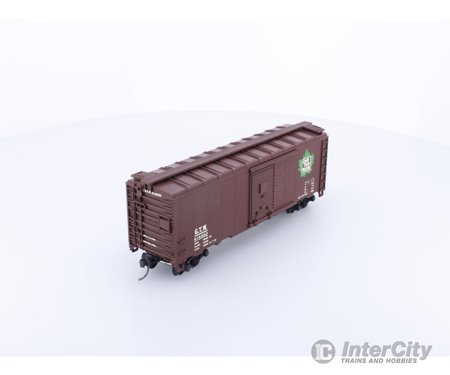 Athearn 730 HO GTW 40ft boxcar with green leaf logo Grand Trunk Western (GTW) 515002 Freight Cars