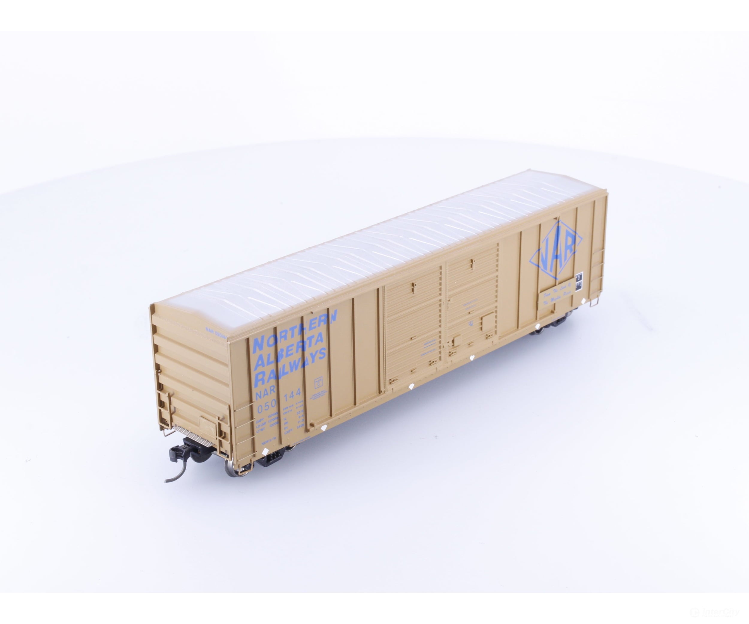 Athearn 87374 HO 50’ FMC Centered Double Door Boxcar Northern Alberta Railway (NAR) 050144 - Freight Cars