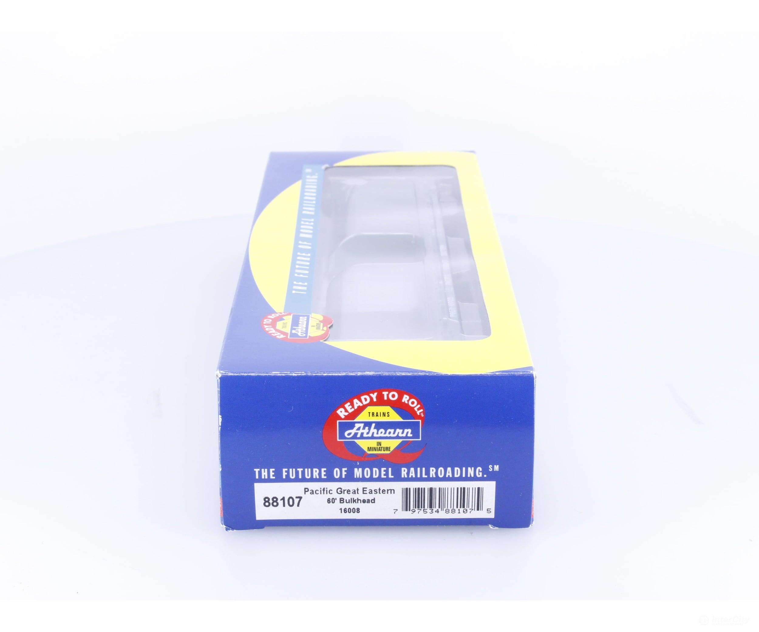 Athearn 88107 HO 60’ Bulkhead Flat Car Pacific Great Eastern (PGE) 16008 - Freight Cars