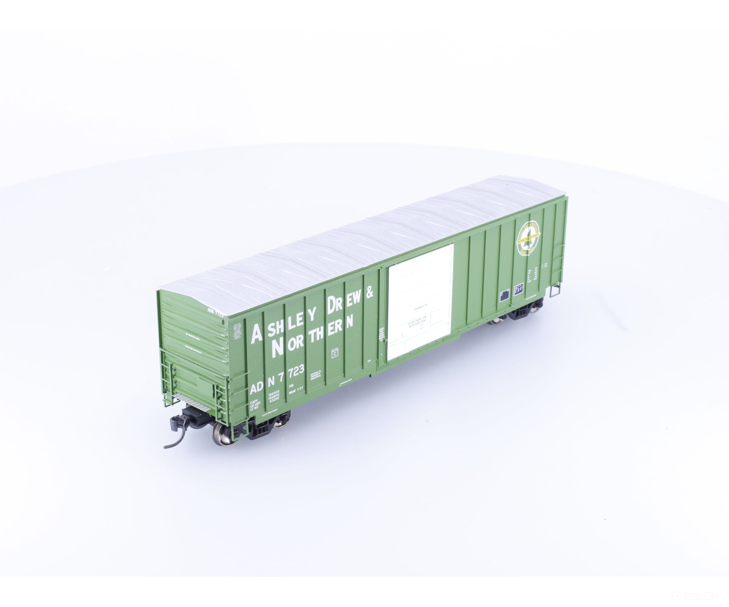 Athearn 89301 HO SIECO 50’ Single Door Boxcar Ashley Drew & Northern (ADN) 7723 - Freight Cars