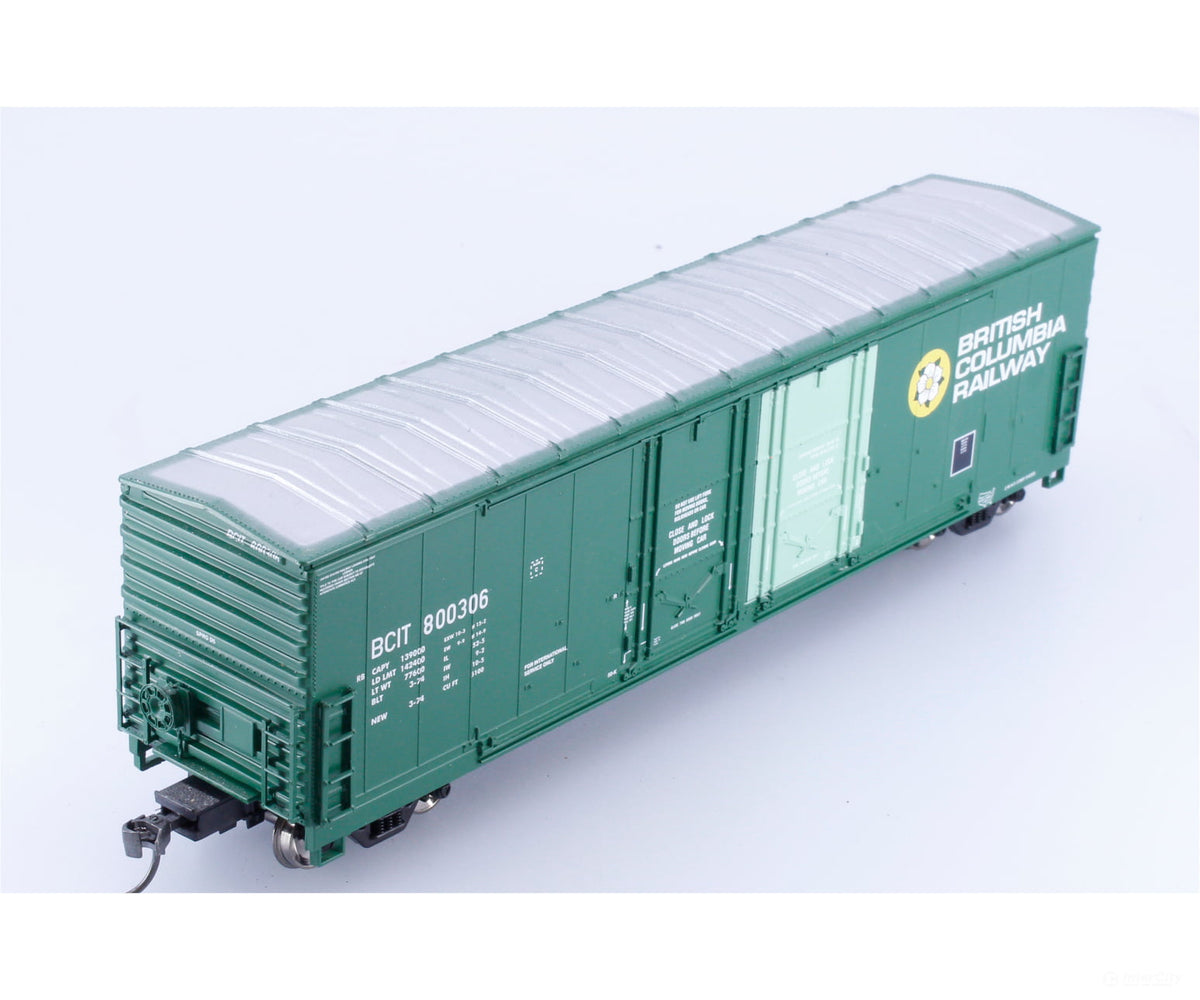 Athearn 91391 HO 50’ Double Plug Door Boxcar BC Rail (BCOL) 800306 - Freight Cars