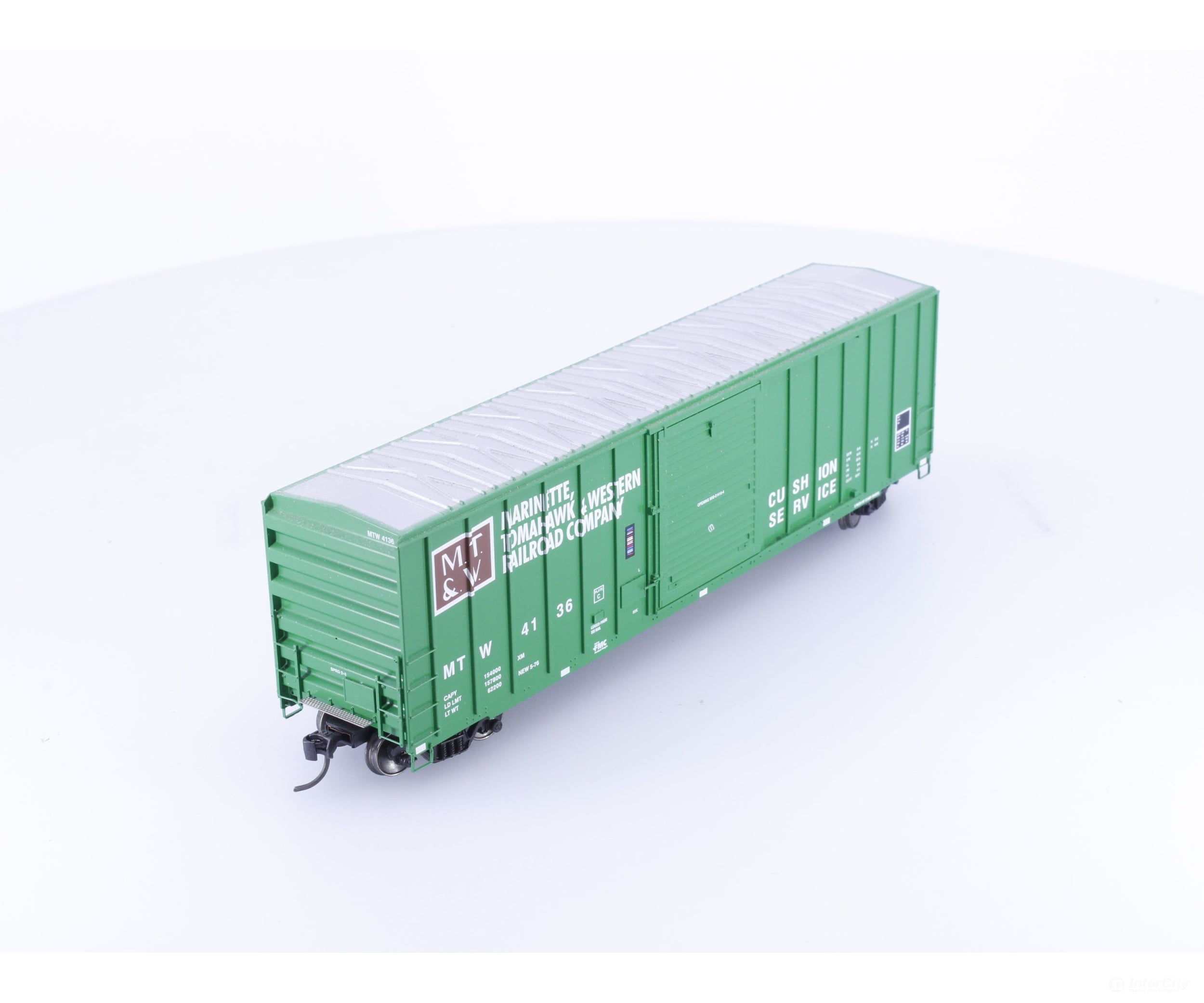 Athearn 91407 HO 50’ FMC Double Door Boxcar Marinette Tomahawk & Western (MTW) 4136 - Freight Cars