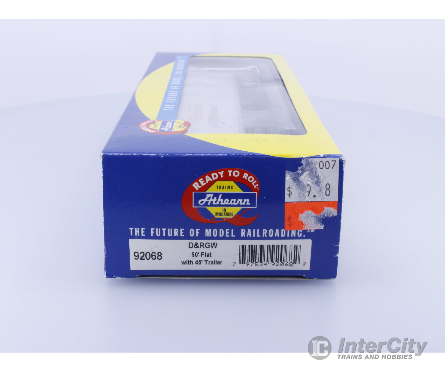 Athearn 92068 HO 50’ Flat car with 45’ trailer Denver and Rio Grande Western (DRGW) 80013 Freight Cars