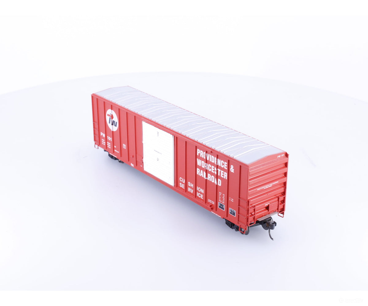 Athearn 92521 HO 50’ FMC Single Door Boxcar Providence & Worcester (PW) 101 - Freight Cars