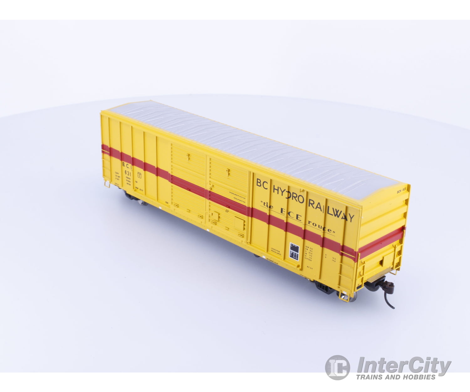 Athearn 92853 HO 50’ FMC Double Door Boxcar BC Hydro (BCH) 631 Freight Cars