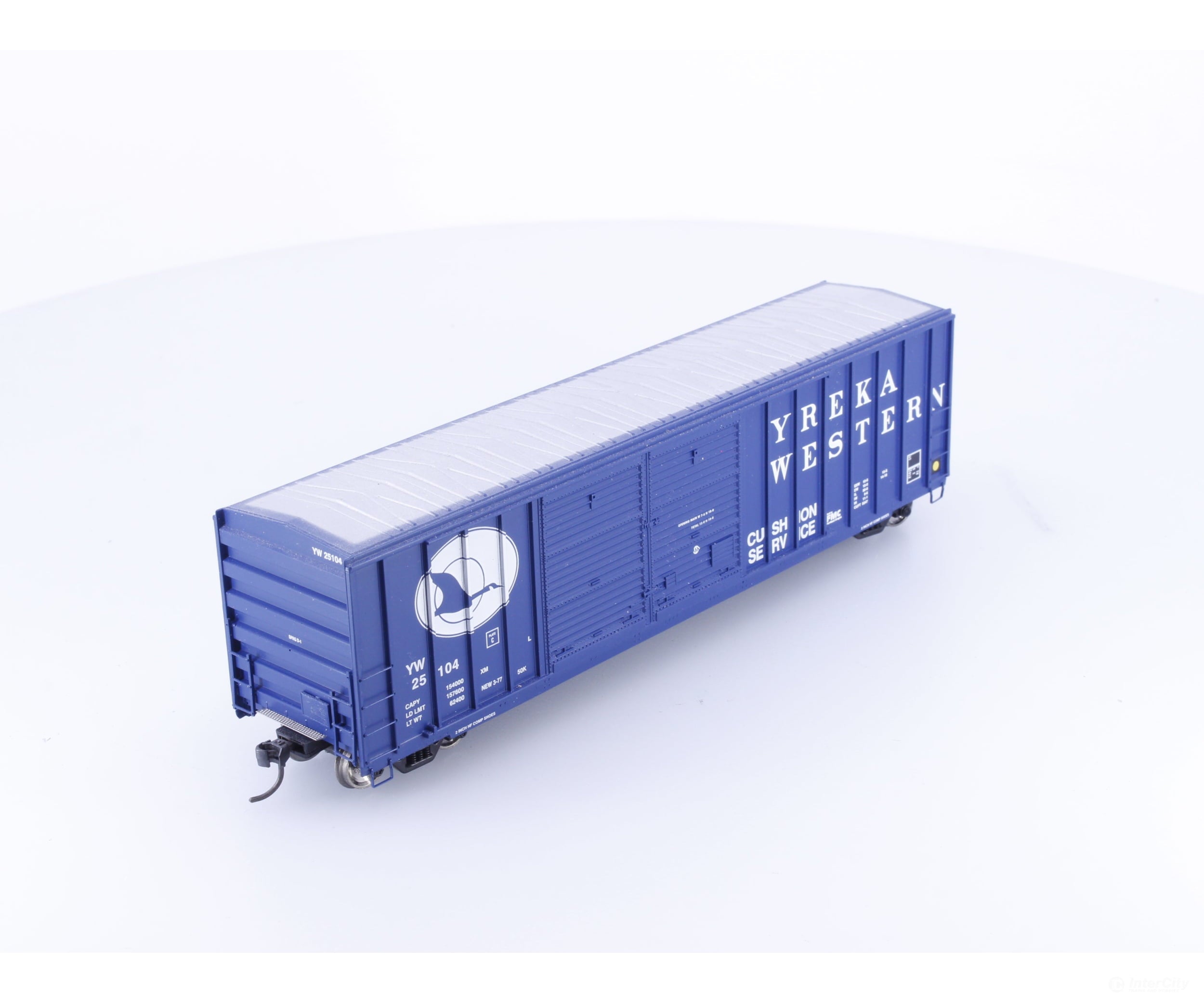 Athearn 92931 HO 50’ FMC Offset Double Door Boxcar Yreka Western (YW) 25104 - Freight Cars