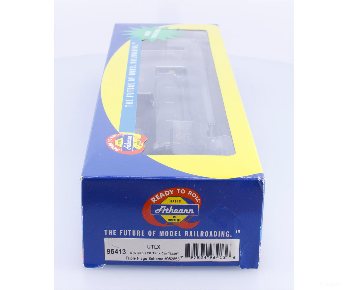 Athearn 96413 HO UTC 33K LPG Tank Car Triple Flags Union Tank Car (UTLX) 952853 - Freight Cars
