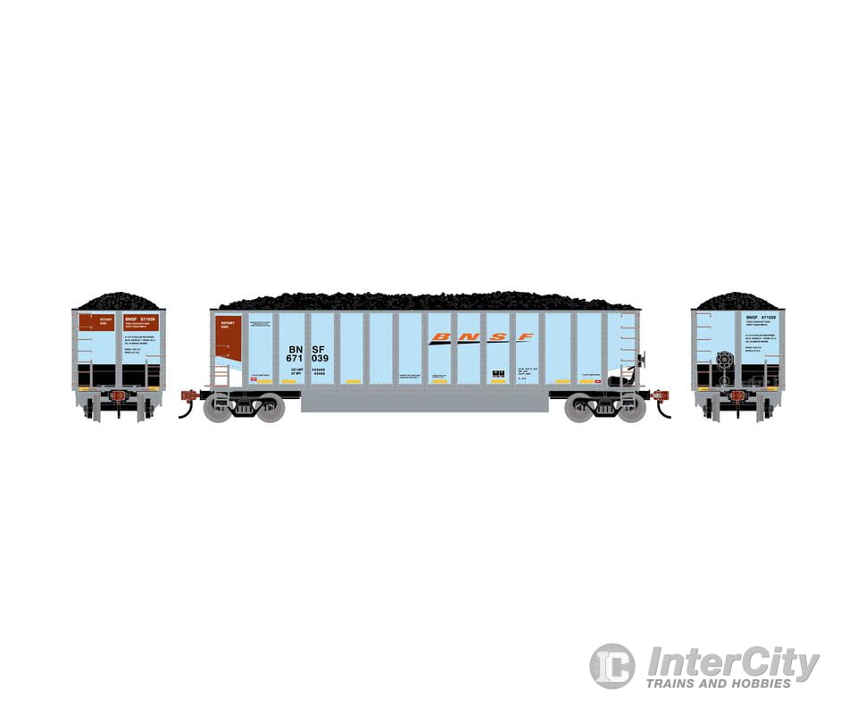 Athearn ATH-2289 HO ATH Bethgon Coalporter w/Coal Load BNSF #671039 Freight Cars