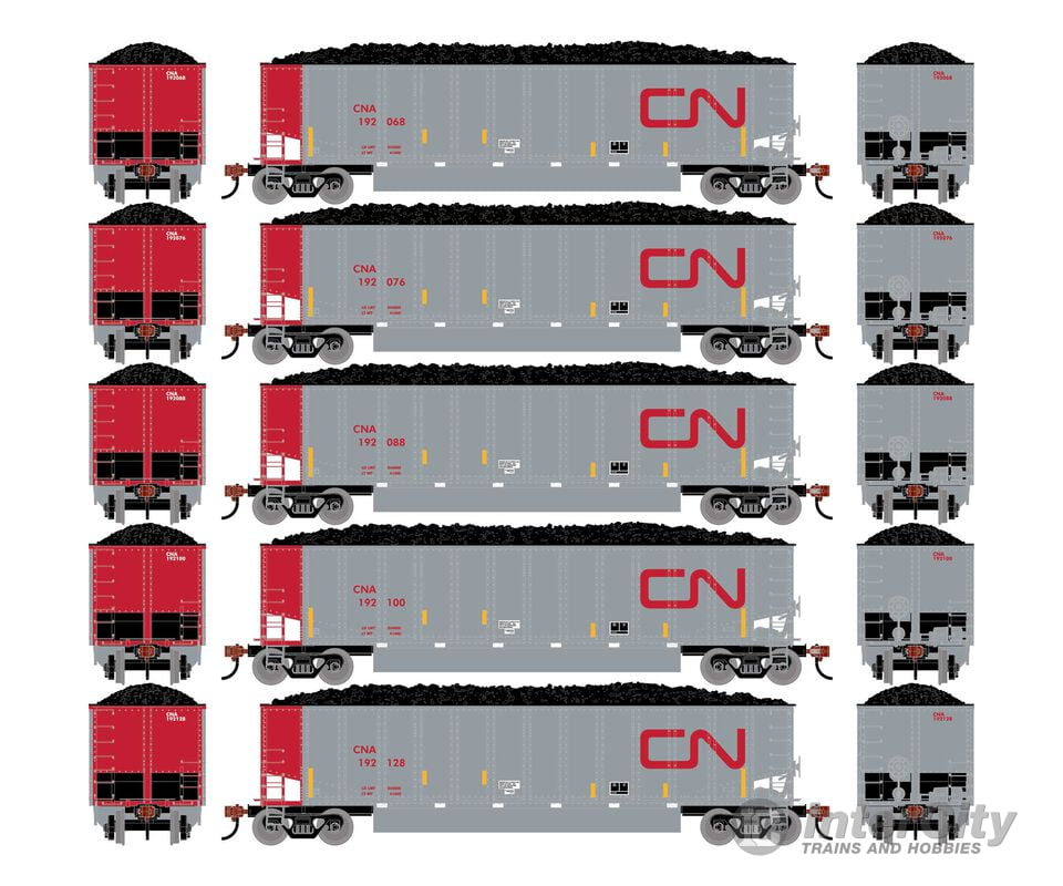 Athearn ATH-2300 HO ATH Bethgon Coalporter w/Coal Load CNA #192068/192076/192088/192100/192128 (5 pack) Freight Cars