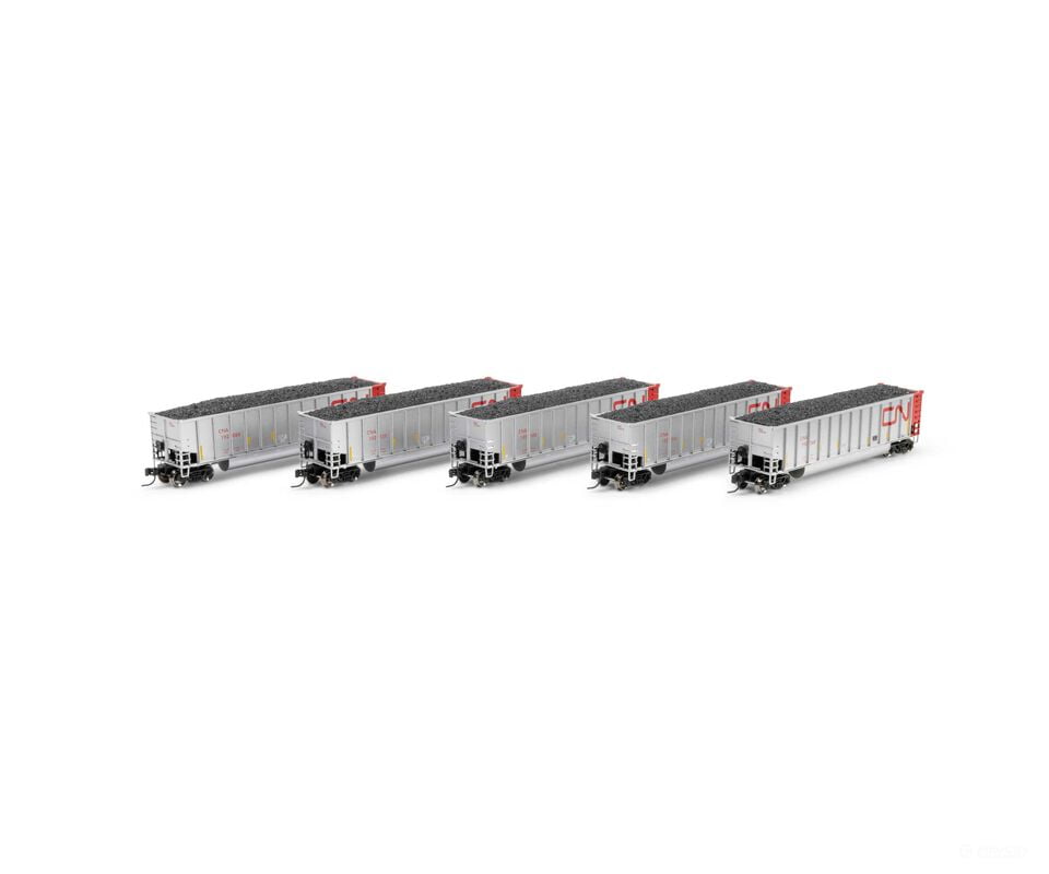 Athearn ATH-2315 N ATH Bethgon Coalporter w/Coal Load CNA #192068/192076/192088/192100/192128 (5) - Freight Cars