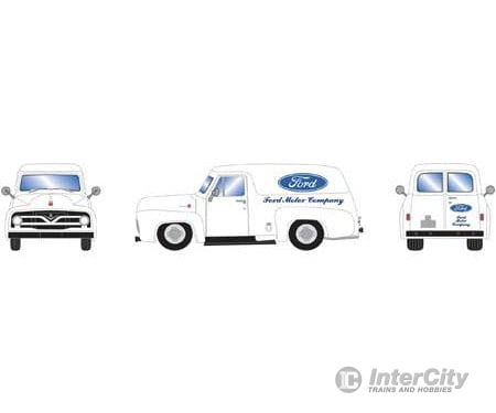 Athearn Ath14683 Ho Ford F-100 Series Panel Truck 1955 Truck. White With Logo Cars & Trucks