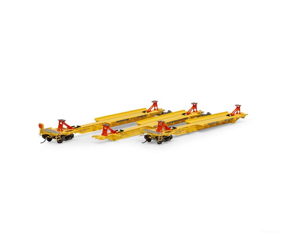 Athearn ATH15534 HO RTR 57’ Trinity Spine Car TTRX/Faded #360999(3) Freight Cars