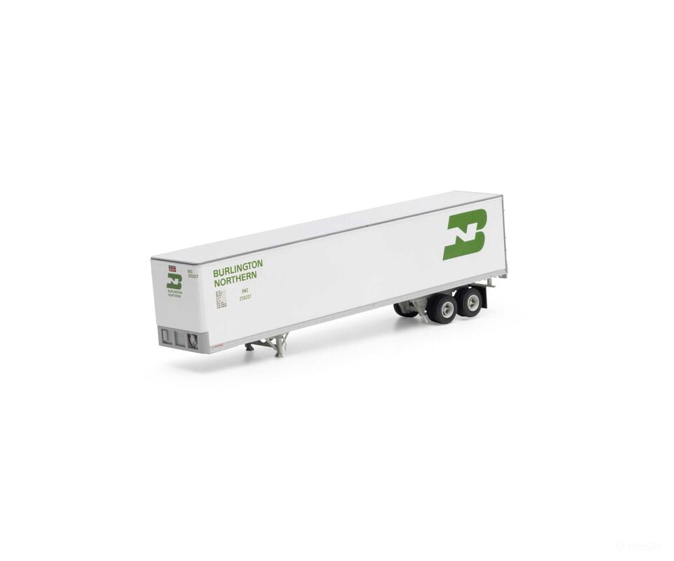 Athearn Ath16142 Ho 45’ Fruehauf Z-Van Trailer Bnz #250207 Freight Loads & Containers
