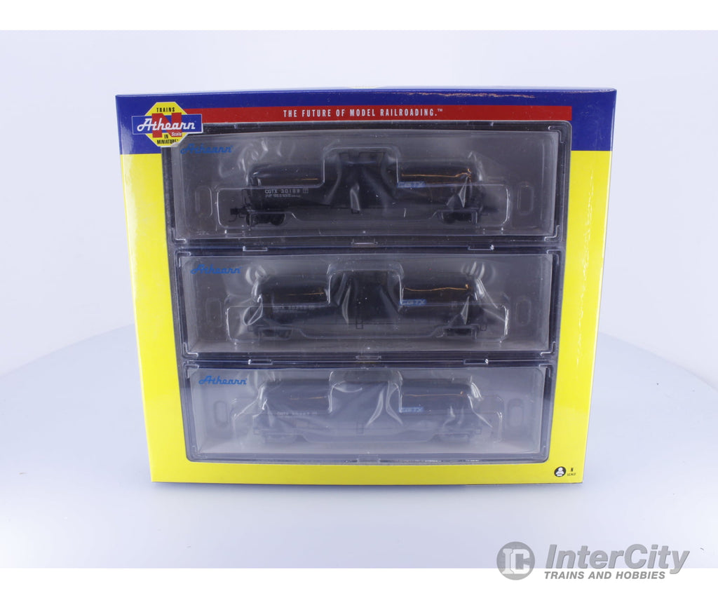 Athearn ATH16497 N 30k Gallon Ethanol Tank Car 3 Pack CGTX 30189 30252 30267 Freight Cars