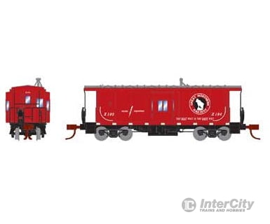 Athearn Ath26714 N Bay Window Caboose Gn Window X185 Freight Cars