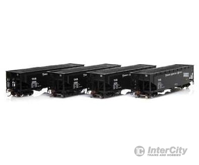 Athearn Ath7038 Ho Triple Bay Offset Side Hopper 40 3-Bay W/Load Th&B (4 Pack #1) Freight Cars