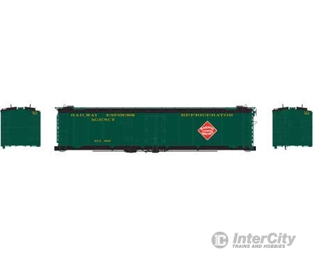 Athearn Ath7274 N 50 Foot Ice Bunker Reefer Railway Express Agency Rea 6537 Freight Cars