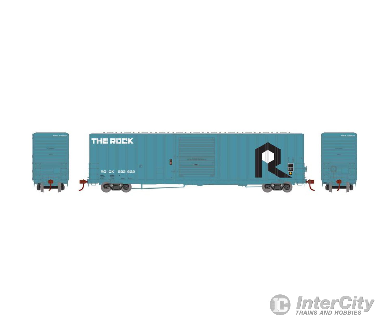Athearn ATH72848 HO 60’ ICC Hi-Cube Box ROCK #532622 Freight Cars