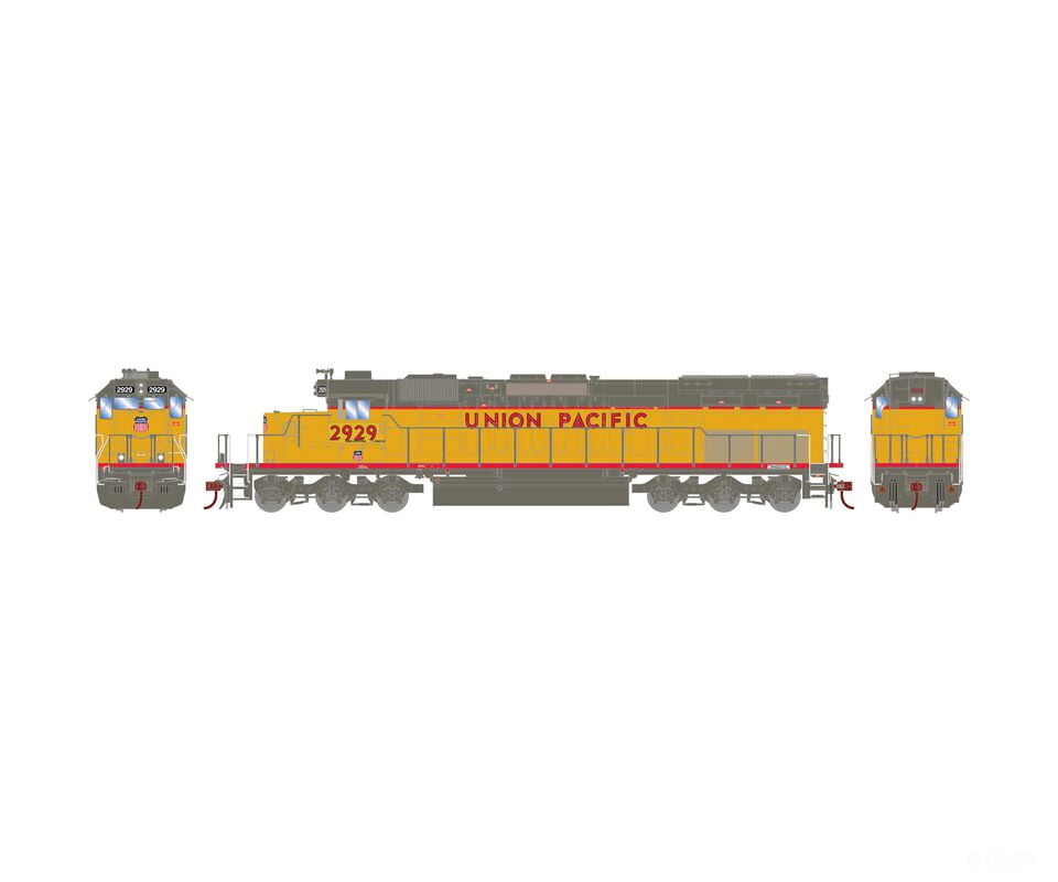 Athearn Ath73142 Ho Sd40T-2 Locomotive With Dcc & Sound Up #2929 Locomotives
