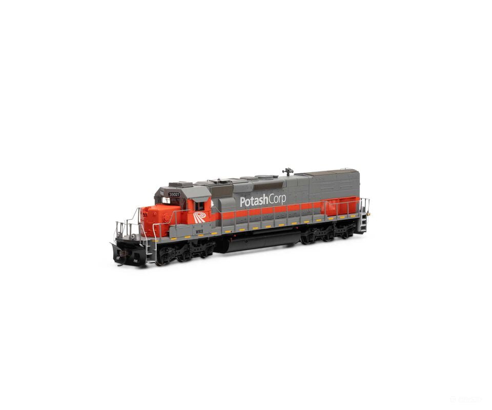Athearn ATH73155 HO SD40T-2 Locomotive with DCC & Sound Potash/WRIX #35021 Locomotives