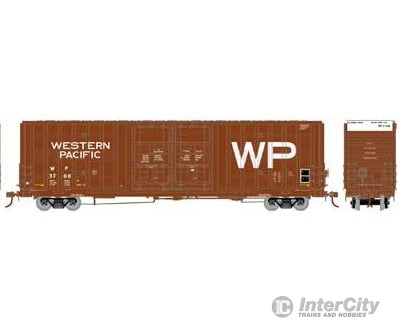 Athearn Ath75111 Ho 60 Foot Berwick Double Door Box Car Western Pacific 3768 Freight Cars