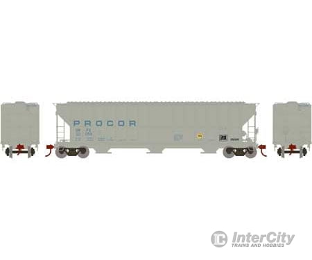 Athearn Ath82017 Ho Fmc 4700 Covered Hopper Procor Union Petroleum Co. 121059 Freight Cars