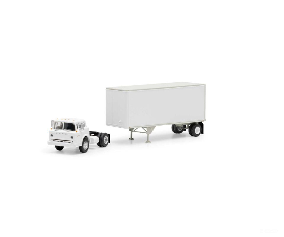 Athearn ATH90991 HO RTR Ford C/28’ Trailer Owner Operator - Cars & Trucks