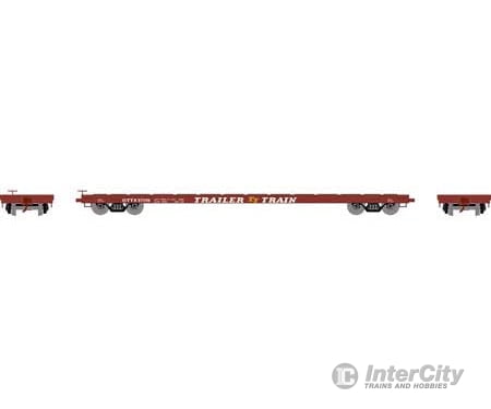 Athearn Ath97069 Ho 60 Foot Flat Car Ottx/Brown Logo 97058 Freight Cars