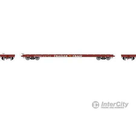 Athearn HO ATH97070 60' Flat Car, OTTX/Brown Logo - Default Title (CH-140-97070)