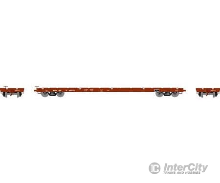 Athearn Ath97082 Ho 60 Foot Flat Car Bnsf 848916 Freight Cars