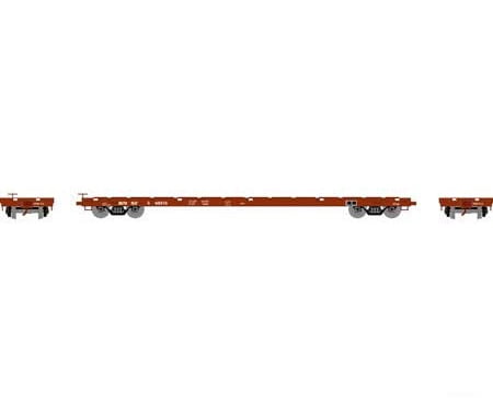 Athearn Ath97082 Ho 60 Foot Flat Car Bnsf 848916 Freight Cars