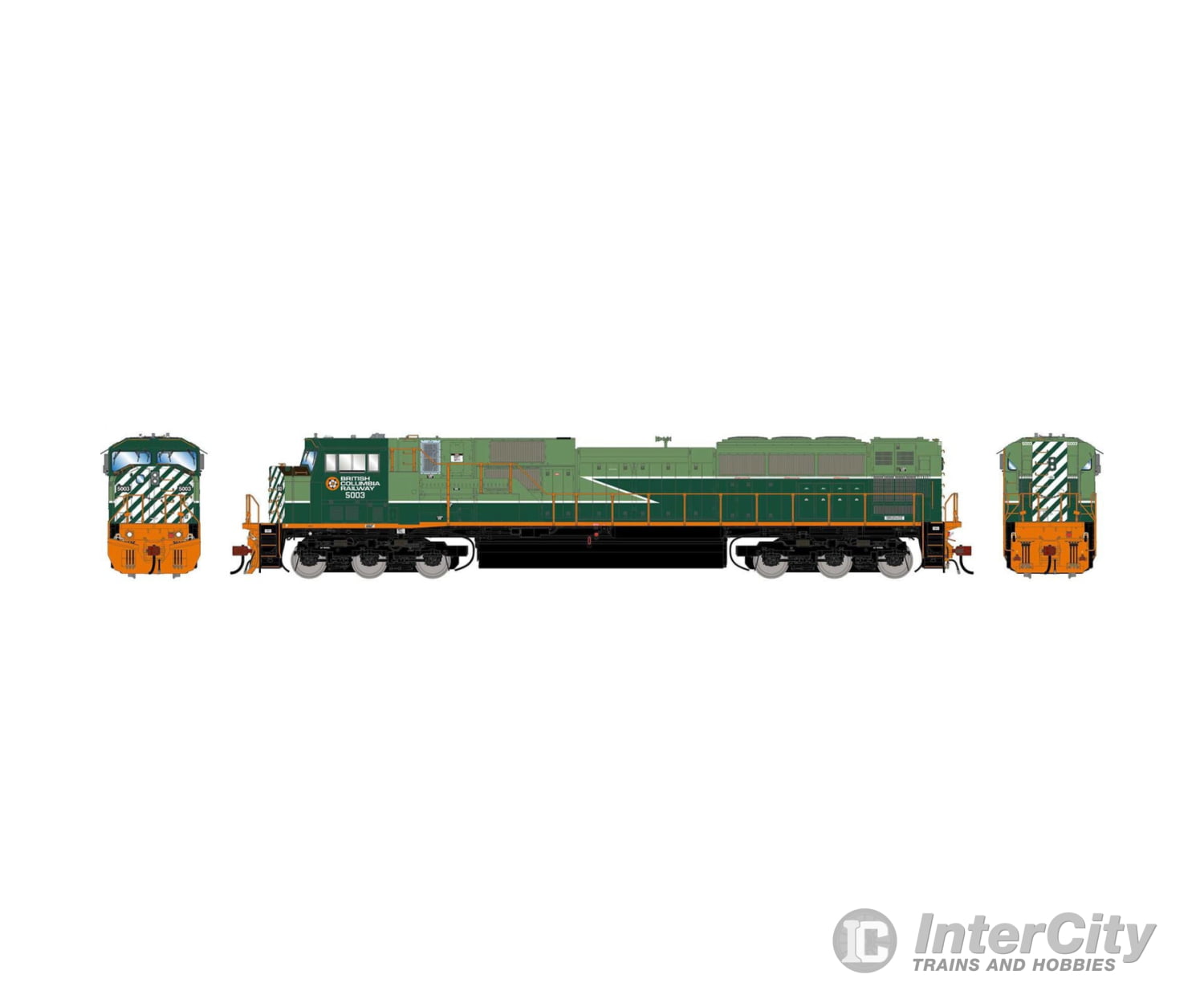Athearn ATHG-2554 HO Genesis SD90MAC-H PH I Locomotive Legendary Liveries BCOL #5003 - Analog DC Locomotives