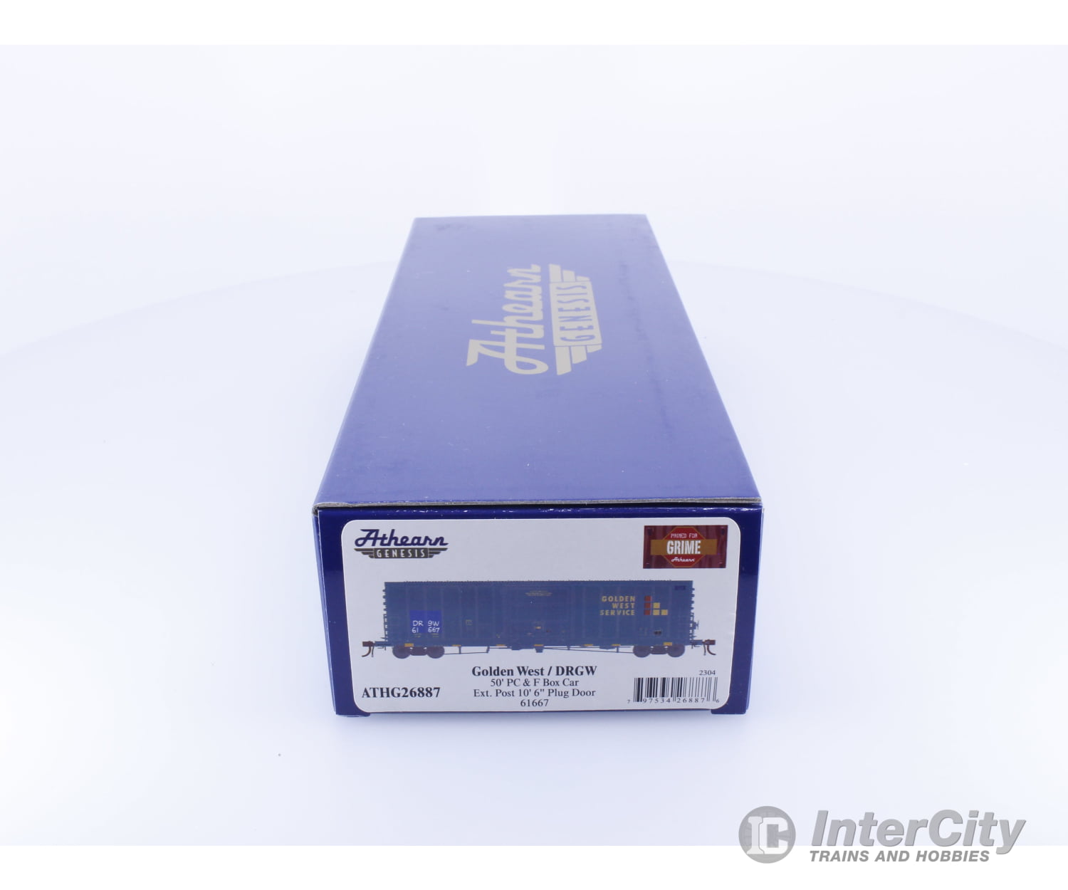 Athearn ATHG26887 HO 50’ PC&F Box Car 10’ Plug Door Denver and Rio Grande Western (DRGW) 61667 Freight Cars