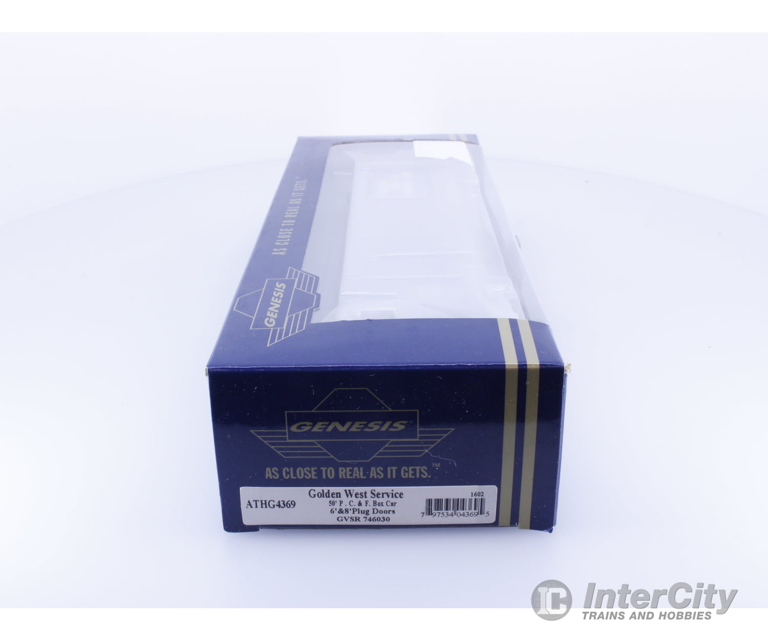 Athearn ATHG4369 HO Genesis 50’ PC&F Double Plug Door Boxcar Golden West Service GVSR 746030 Freight Cars