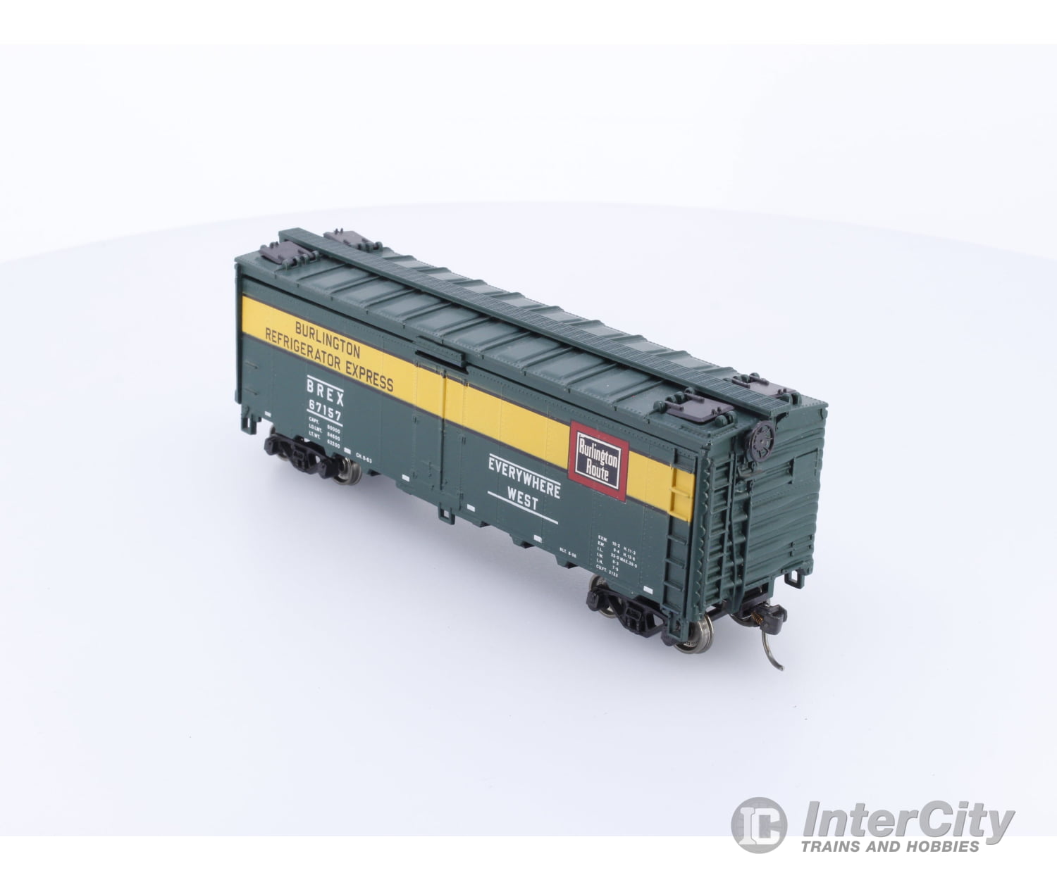 Athearn BREX67157 HO 40’ Box Car Burlington Northern (BN) 67157 Freight Cars