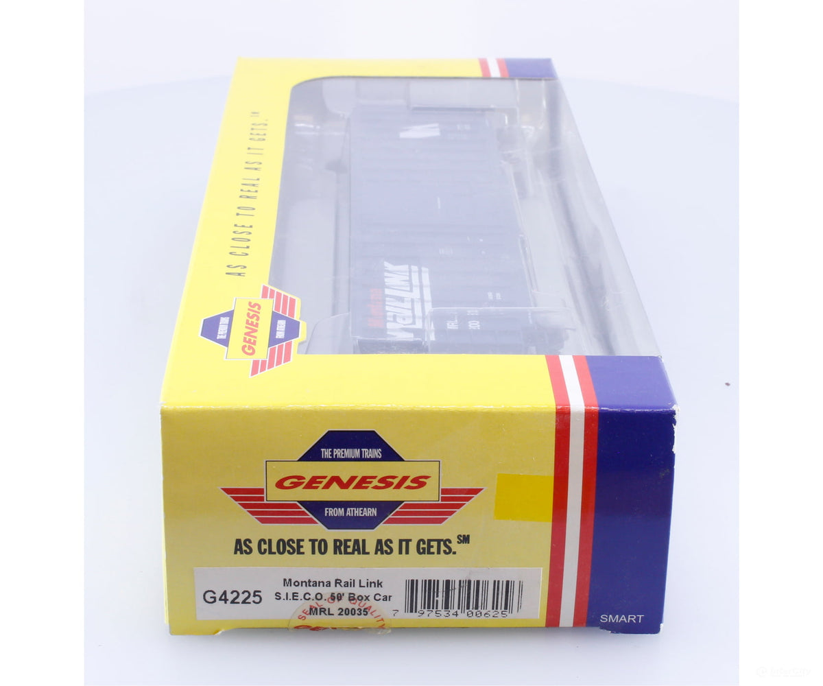 Athearn G4225 HO SIECO 50’ Box Car Montana Rail Link (MRL) 20035 - Freight Cars