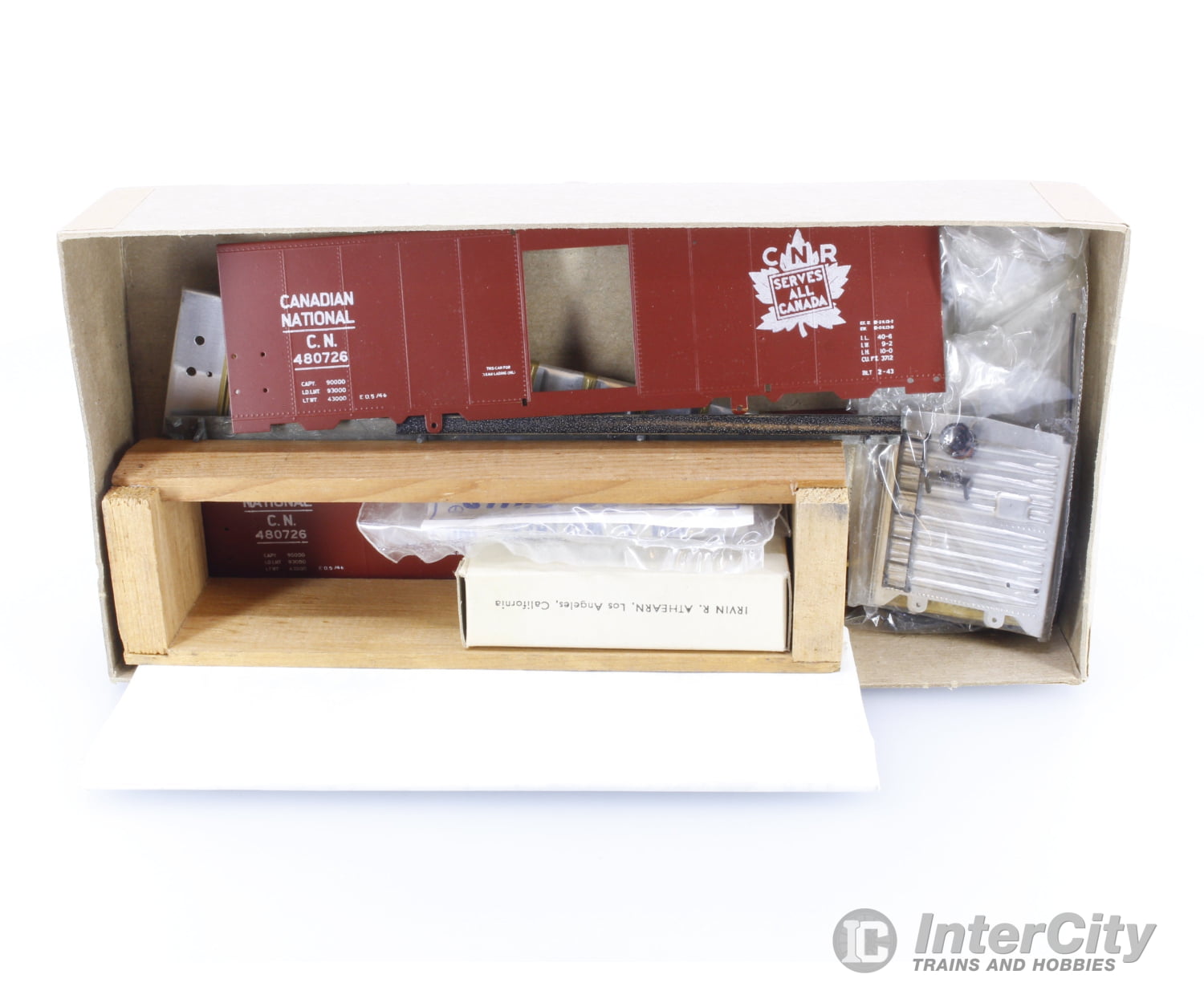 Athearn GBC HO Globe Box Car Canadian National (CN) 480726 Freight Cars