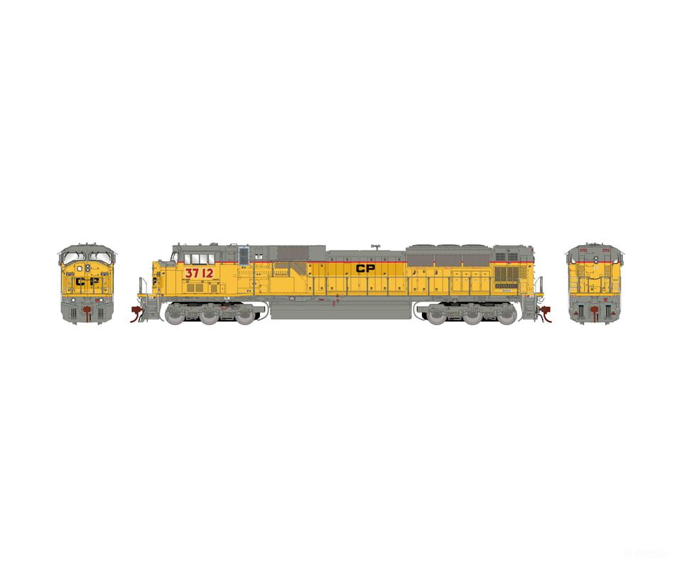 Athearn Genesis Athg27381 Ho Emd Sd9043Mac Locomotive With Dcc & Sound Cpr #3712 Locomotives