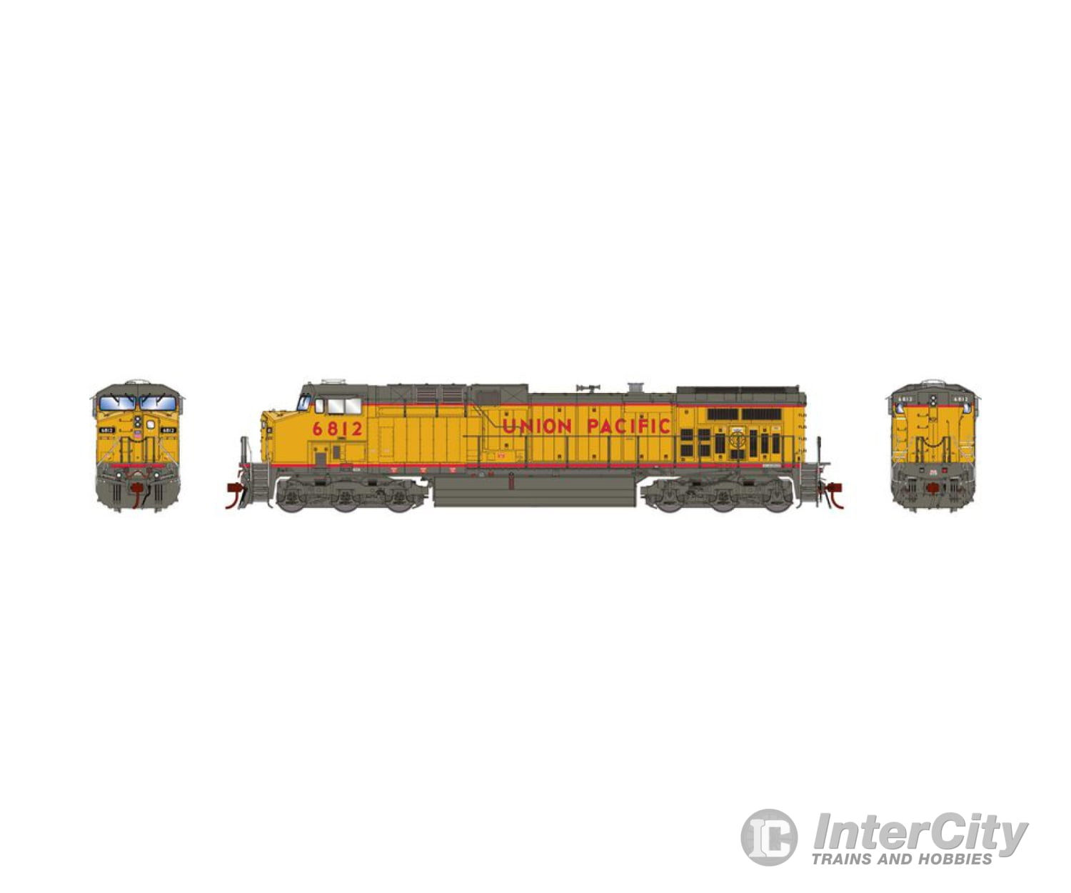 Athearn Genesis ATHG31692 HO AC4400CW Locomotive UP #6812 Locomotives